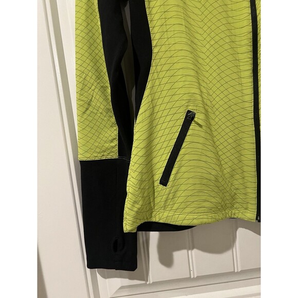 ASICS Sporty Neon/Black Trim Full Zip Running Jacket Kangaroo Pocket Women’s M - Picture 5 of 13